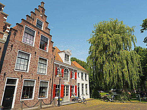 场景,小,城市,西北地区,荷兰