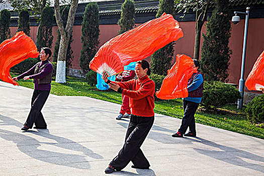 中国,杭州,女人,早晨,练习