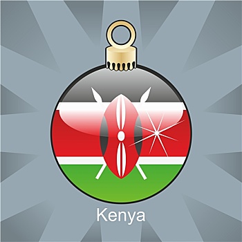 肯尼亚,旗帜,圣诞节,形状