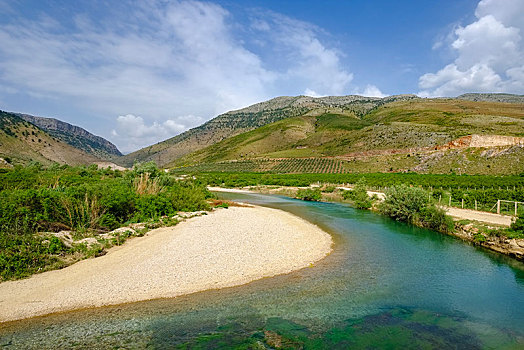 河,朴素,阿尔巴尼亚,欧洲