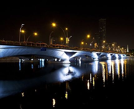桥,河,新加坡
