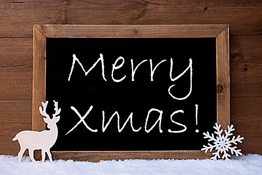 圣诞贺卡,黑板,雪,驯鹿,圣诞快乐