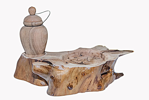 木雕茶壶工艺品
