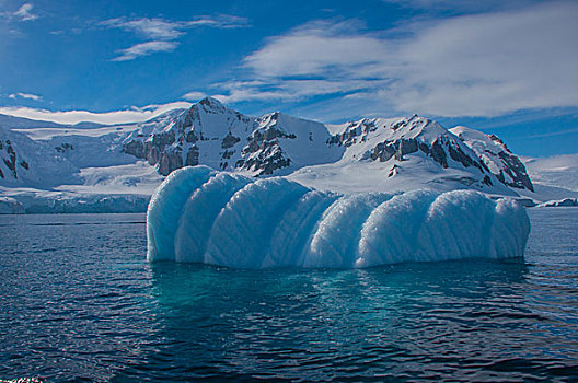 南极漂浮冰川海水