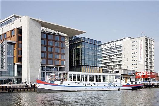 船,正面,公共图书馆,博物馆,艺术,收集,柱子,建筑,阿姆斯特丹,荷兰,欧洲
