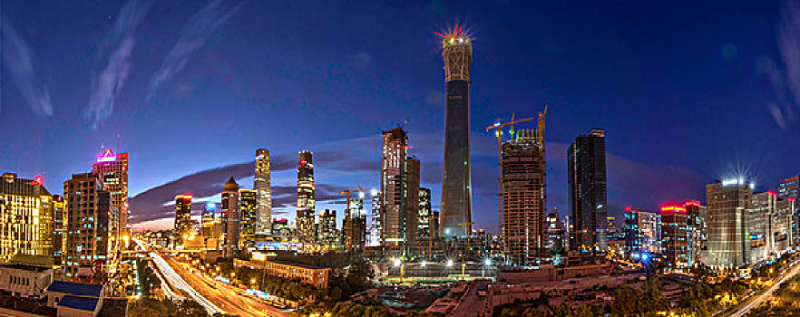 建设中的北京cbd