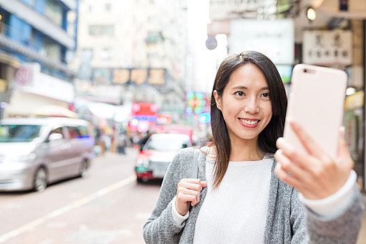 女人,手机,城市