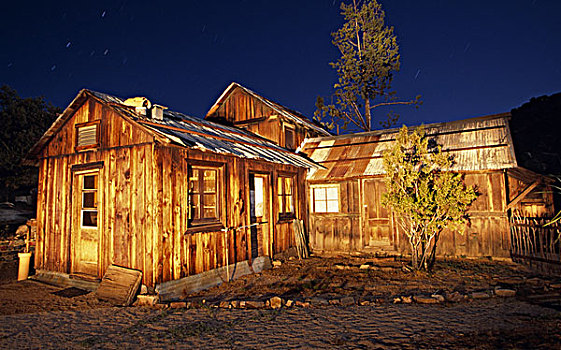 谷仓,钥匙,荒芜,皇后,牧场,约书亚树国家公园,加利福尼亚,美国
