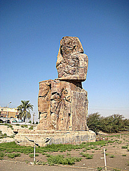 一个,巨像,路克索神庙,底比斯,埃及