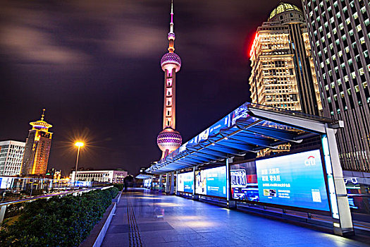 上海陆家嘴夜景