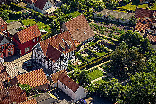 房子,花园,东方,北莱茵威斯特伐利亚,德国