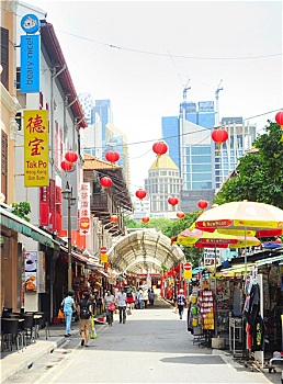 新加坡,唐人街,购物街