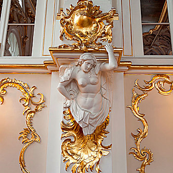 雕塑,宫殿,冬宫博物馆,王宫广场,彼得斯堡,俄罗斯