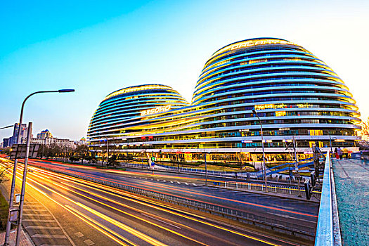 北京,银河soho,商业,办公,大楼,著名,地标,建筑,中国