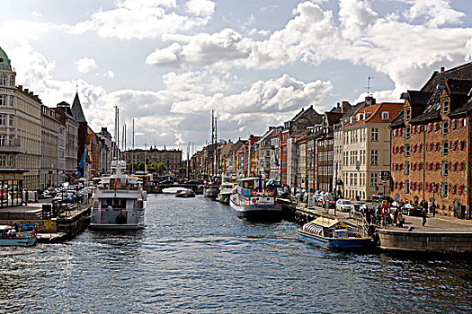 纽哈温运河,运河,哥本哈根,丹麦,欧洲