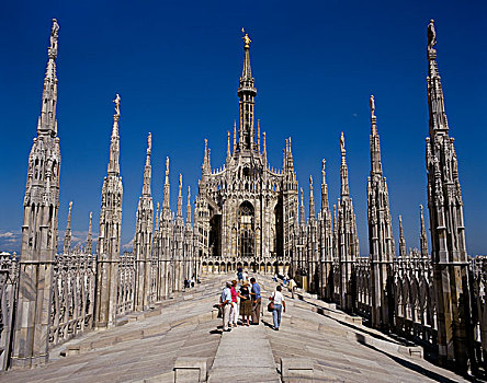 中央教堂,大教堂,哥特式建筑,米兰,意大利