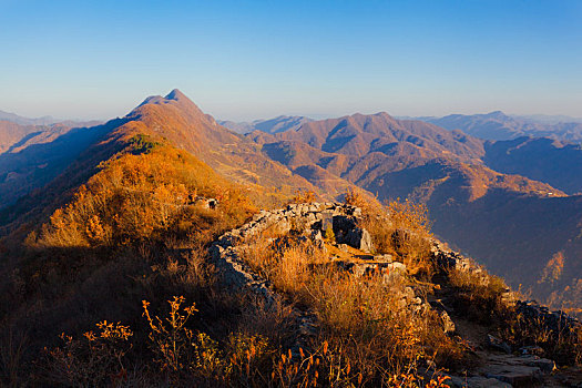 陕西海棠山,石头山寨