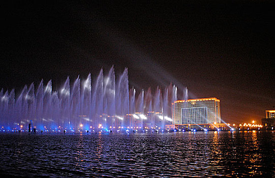 洛阳音乐喷泉夜景