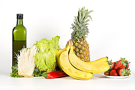 水果蔬菜和橄榄油