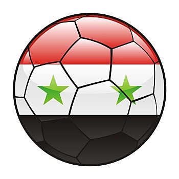 叙利亚,旗帜,足球