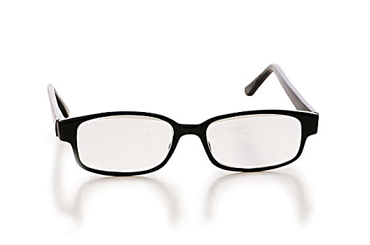 视力,眼镜,隔绝,白色背景
