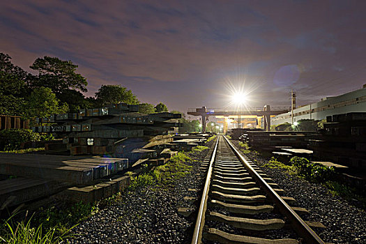 铁路,黃昏