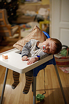 婴儿,8个月,睡觉,奶嘴,嘴,笔,牵手,儿童座椅