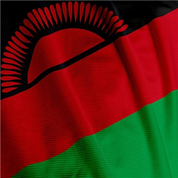 马拉维,旗帜,特写