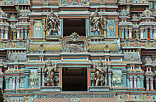 泰米尔纳德邦,南,印度,庙宇,楼塔