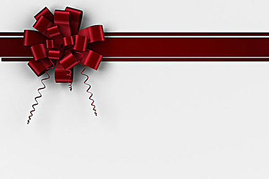 红色,圣诞节,蝴蝶结,丝带
