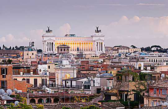 风景,国家纪念建筑,罗马,拉齐奥,意大利,欧洲
