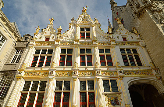 宫殿,执法,世界遗产,布鲁日,佛兰德地区,比利时,欧洲