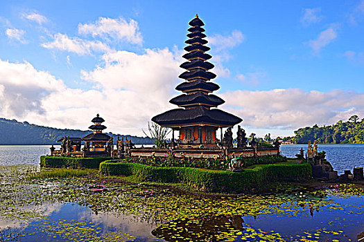 普拉布拉坦寺,布拉坦湖,庙宇,高地,中心,巴厘岛,区域,印度尼西亚,亚洲