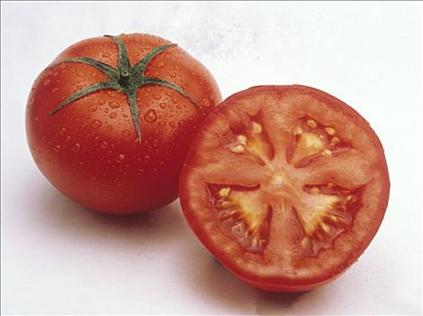西红柿,小水滴,一半