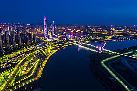 南京青奥村夜景