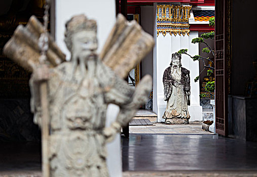 亚洲,泰国,曼谷,庙宇,寺院,雕塑