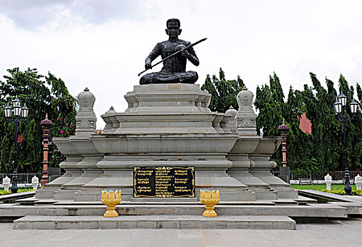 雕塑,金边,柬埔寨,亚洲