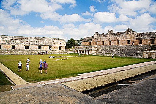 墨西哥,尤卡坦半岛,乌斯马尔,大,前哥伦布时期,毁坏,城市,玛雅,文明,方院