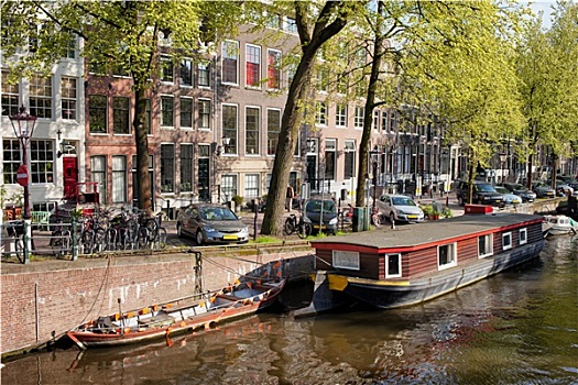 阿姆斯特丹,运河,水岸