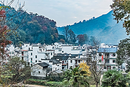 江西省婺源县赋春镇长溪村居民住宅建筑景观