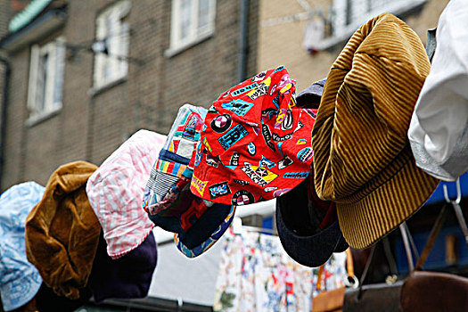 帽子,出售,百老汇,市场,伦敦,英国