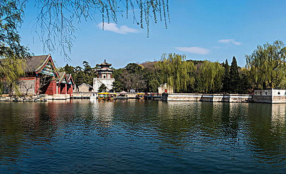 北京市颐和园建筑景观