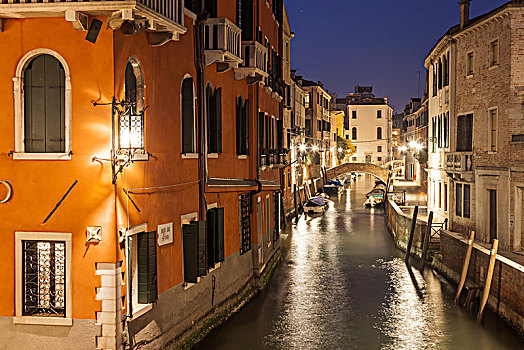 夜晚,地区,威尼斯