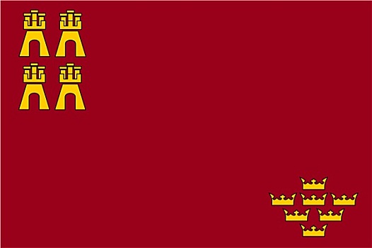 穆尔西亚,西班牙,旗帜