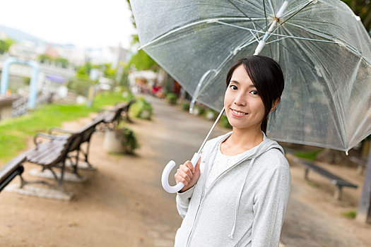女人,拿着,伞,广岛市