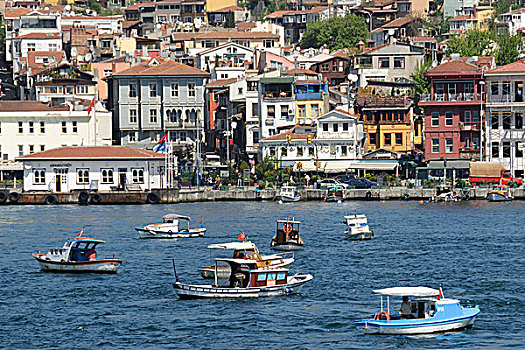 伊斯坦布尔,土耳其,小船,博斯普鲁斯海峡,河