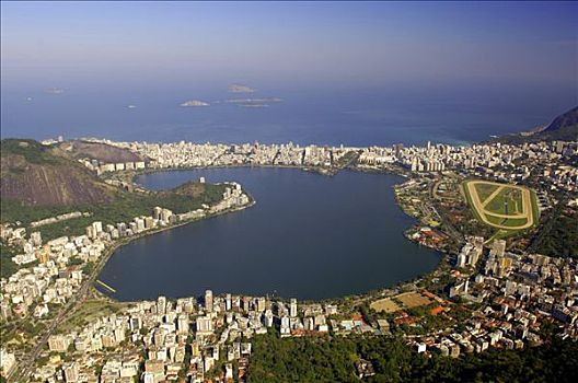 湖,骑师,里约热内卢,巴西