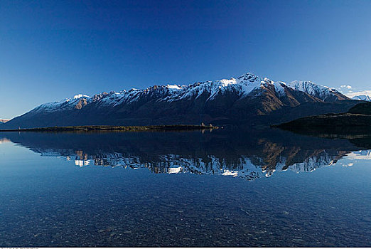 山峦,上方,瓦卡蒂普湖,皇后镇,南岛,新西兰