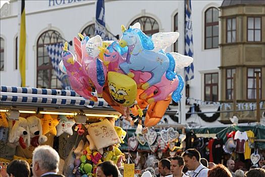 气球,慕尼黑,啤酒,节日,巴伐利亚,德国