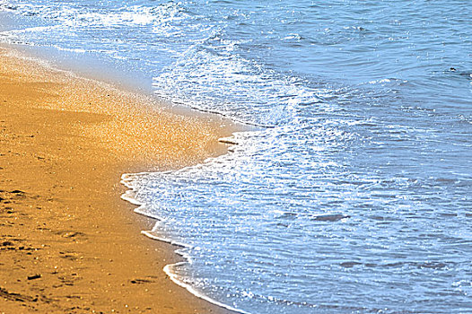 水,沙子,海滩